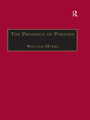 cover image of The Presence of Persons